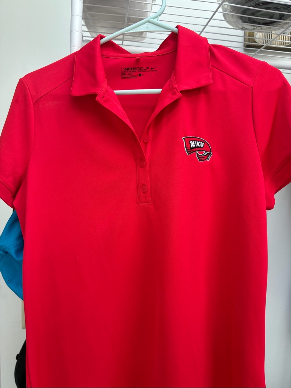Nike Golf Women’s Red WKU Dri-FIT Polo